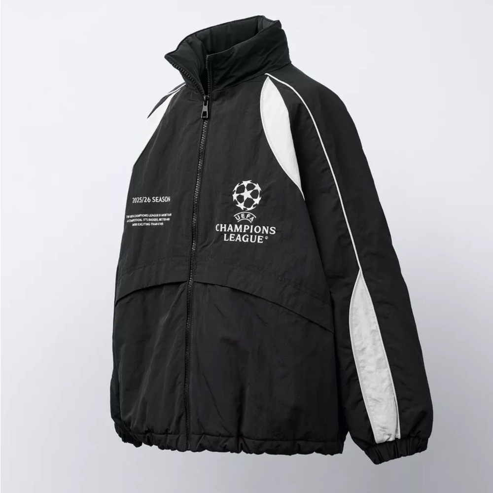 ZARA Kids UEFA Champions League - Black & White Water Repellent Jacket - 8-9 yrs